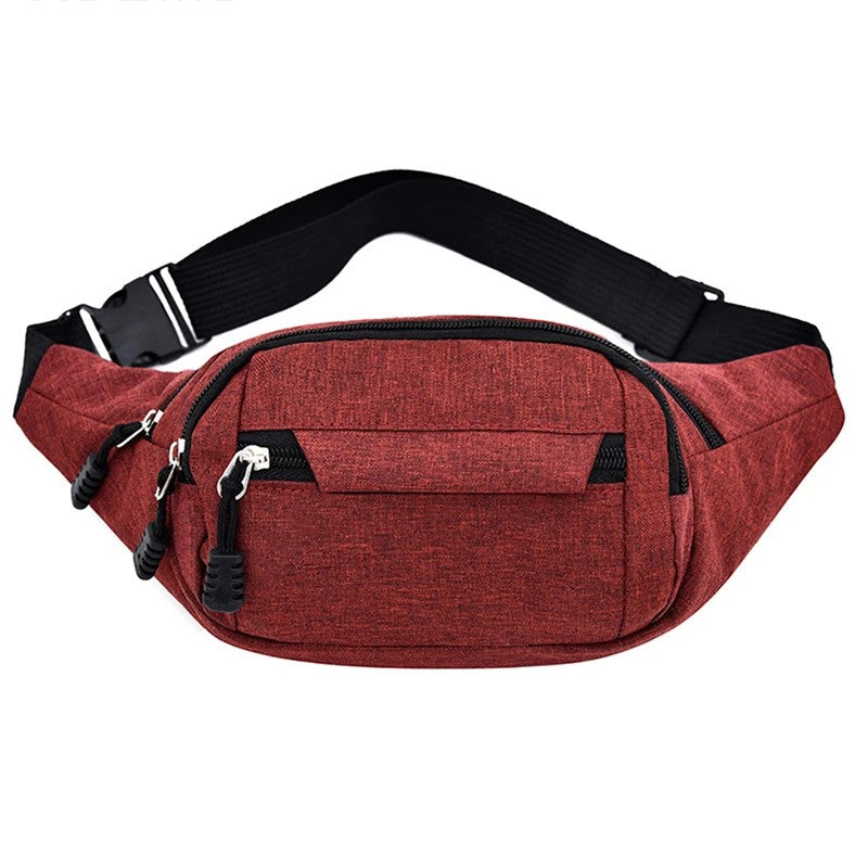 Bauchtasche Canvas – wasserabweisend & s – Rot
