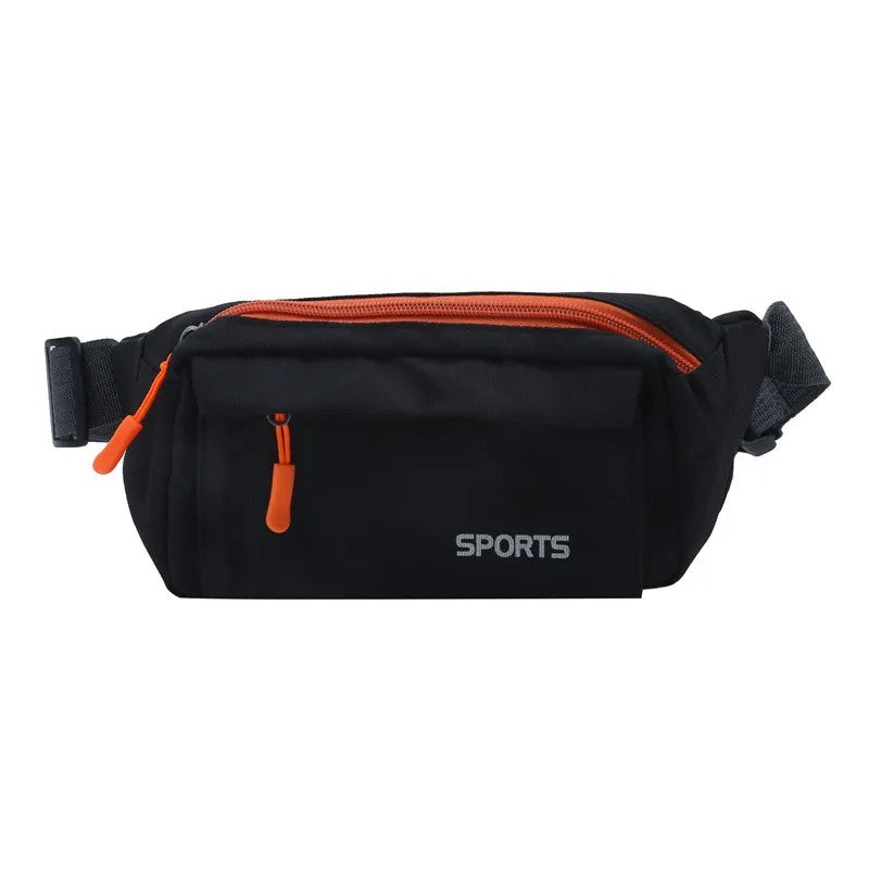 Bauchtasche Canvas – wasserabweisend & s – Schwarz