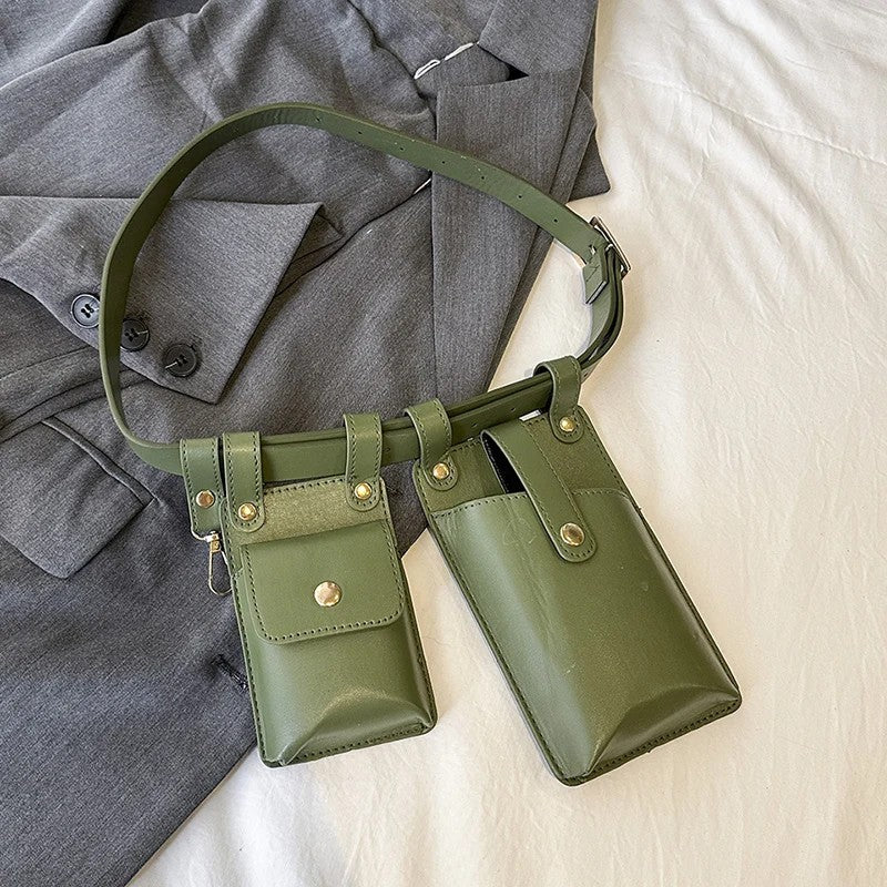 Gürteltasche Damen Leder – Bauchtasche i – Grün