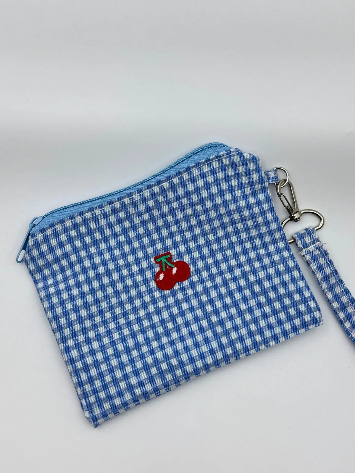 Schminktasche Kirsche Canvas – Kosmetikt – Blau
