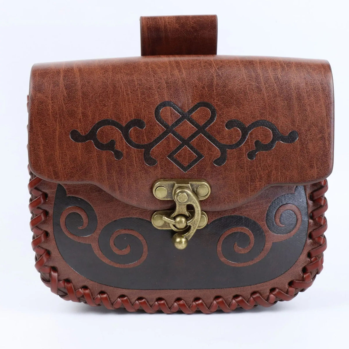 Mittelalter Gürteltasche – Leder Geldbeu – Braun