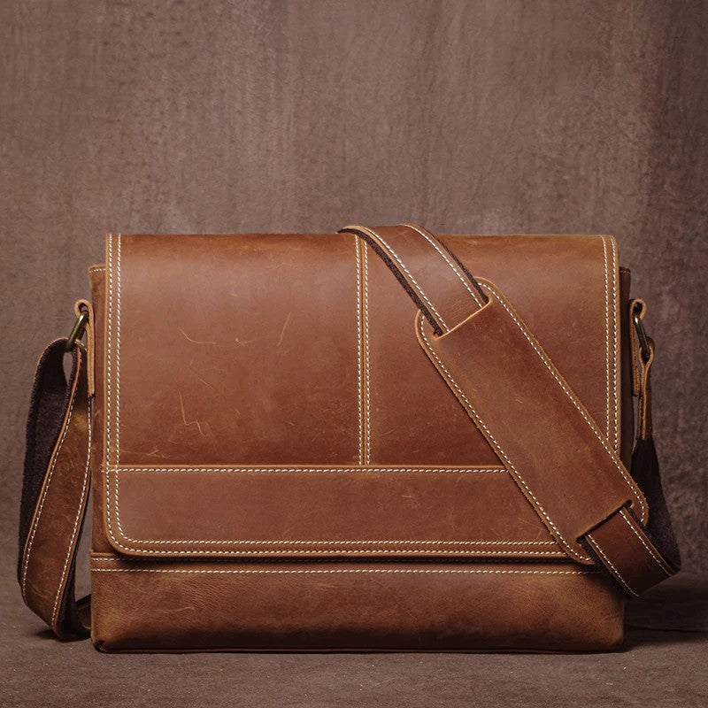 Aktentasche Leder Herren – Vintage Rinds – Hellbraun