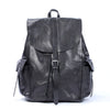 Kleiner schwarzer Leder Rucksack 12L Velaro – Vintage Daypack