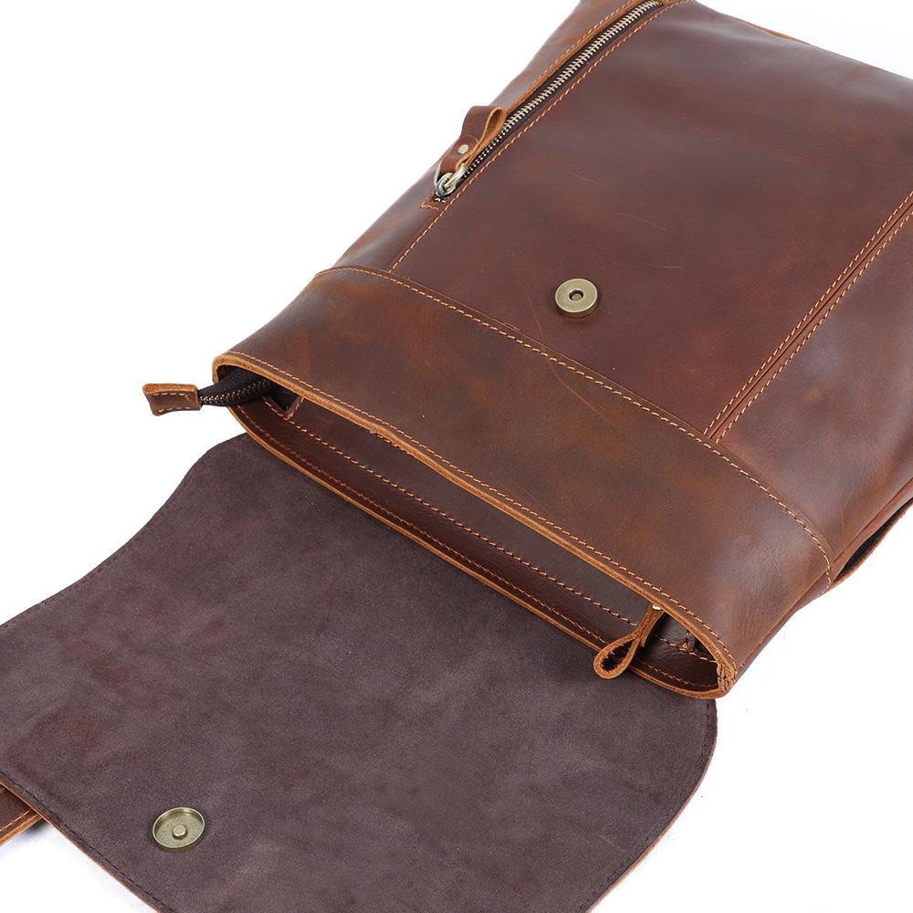 Kleiner Leder Rucksack 10L Ithvara – Vintage Rucksack aus Leder