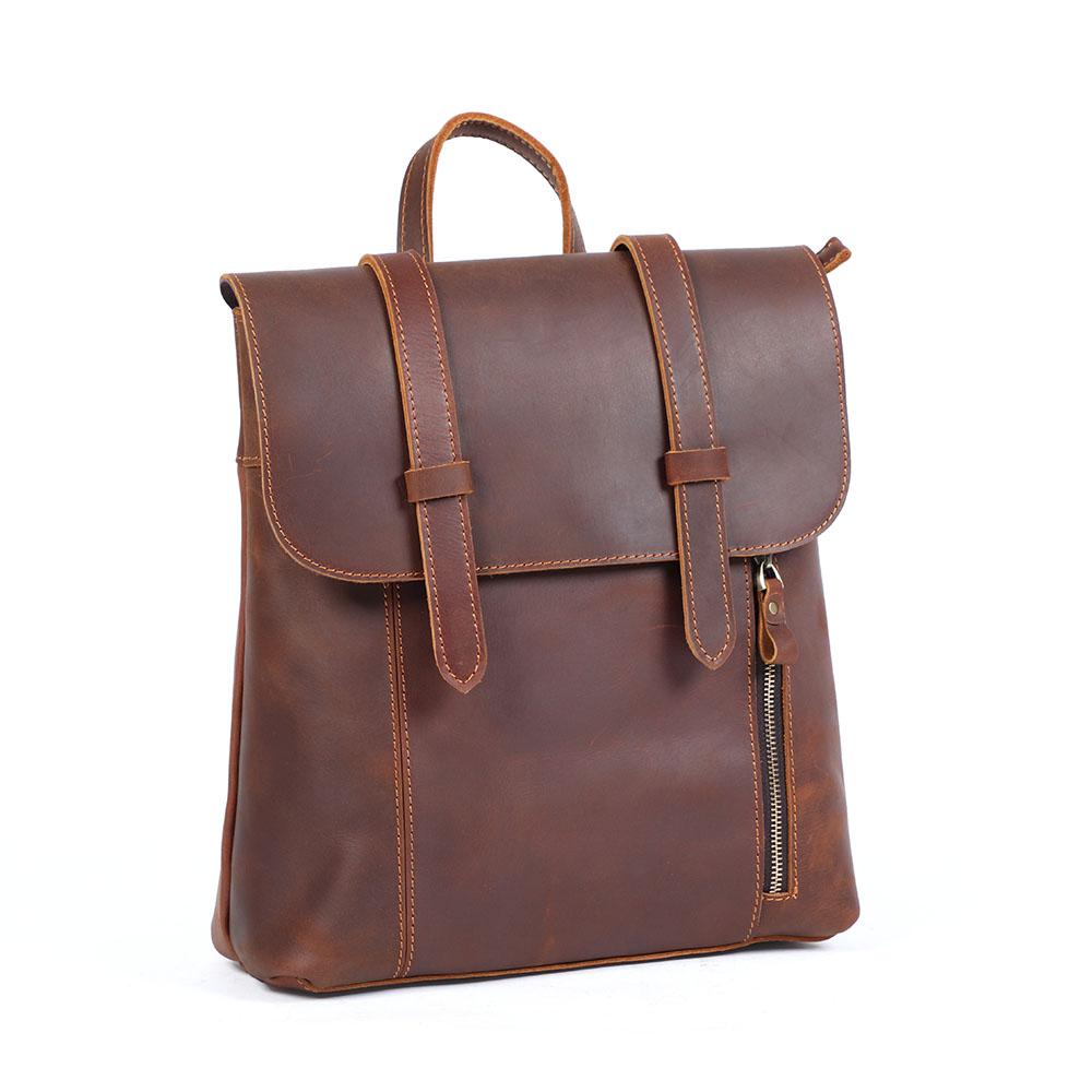 Kleiner Leder Rucksack 10L Ithvara – Vintage Rucksack aus Leder