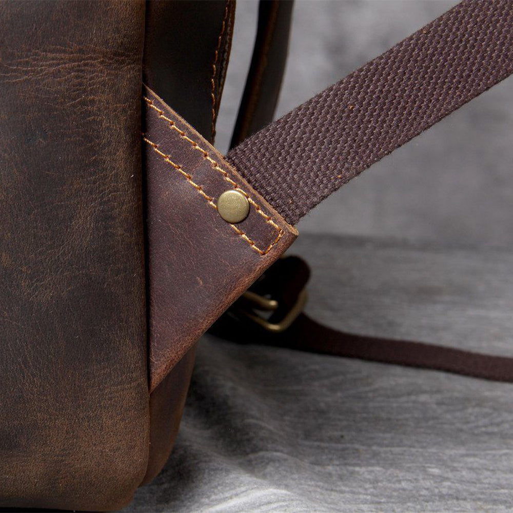 Leder Herren-Rucksack Moritz – Vintage-Rucksack in Hellbraun
