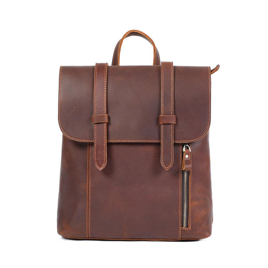 Kleiner Leder Rucksack 10L Ithvara – Vintage Rucksack aus Leder