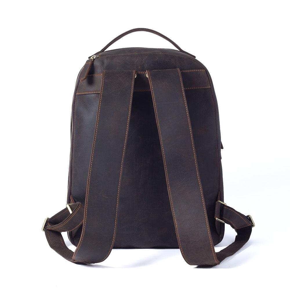 Leder Rucksack Braun 22L Cordavo – Minimalistischer Vintage Rucksack