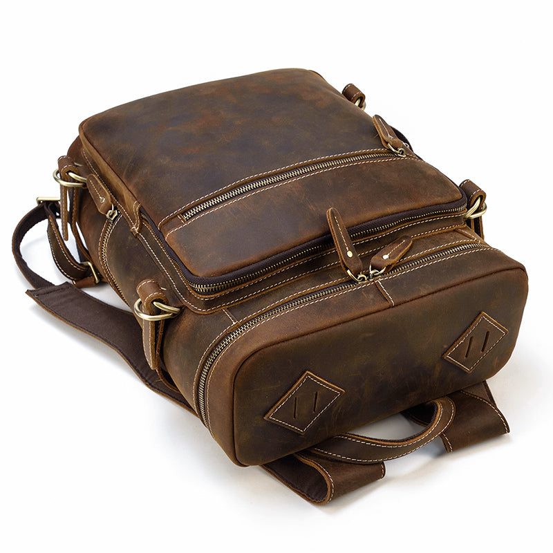 Leder Rucksack Backpack 14L Neravo – Vintage Leder Rucksack