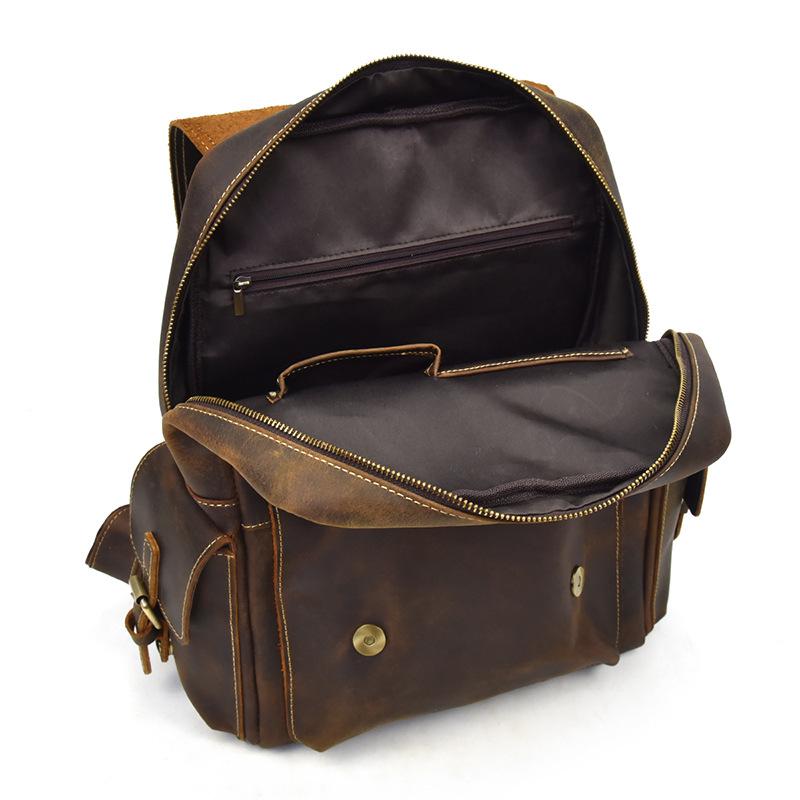 Damen Leder Rucksack 15L Uméra – Vintage Rucksack aus Echtleder