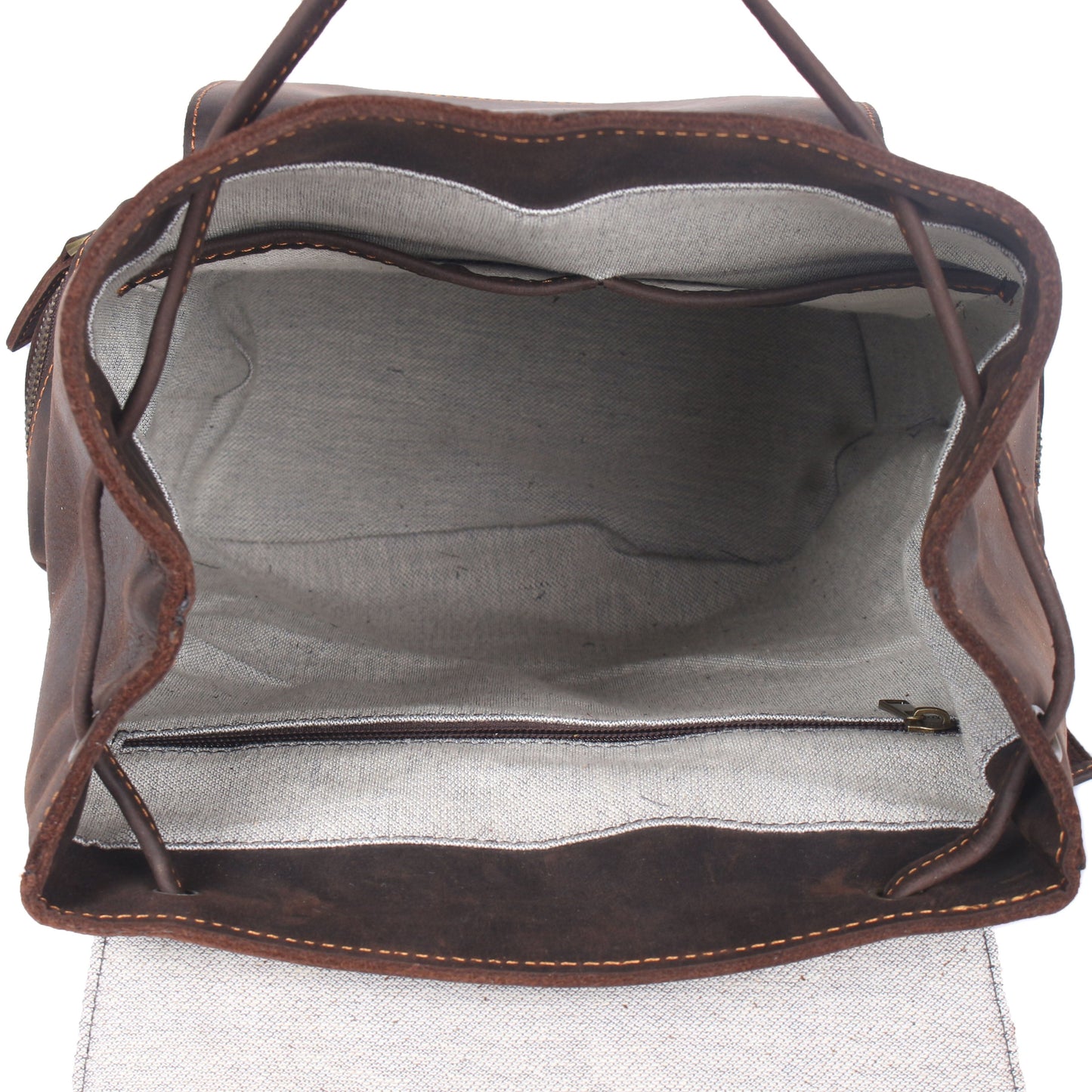 Leder Turnbeutel Rucksack 14L Darven – Vintage Backpack aus Echtleder