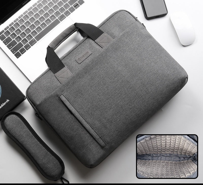 Laptoptasche mit Airbag-Polsterung – 13 bis 17 Zoll Dunkelgrau