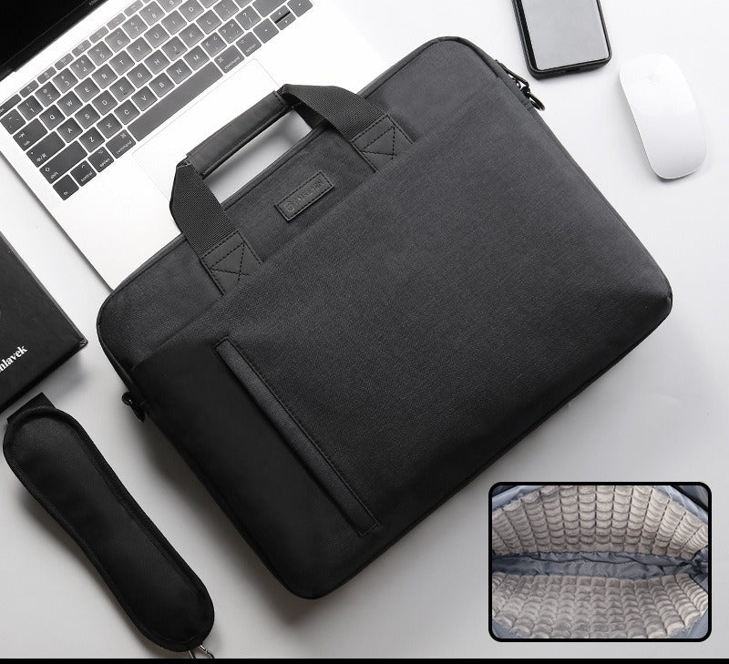 Laptoptasche mit Airbag-Polsterung – 13 bis 17 Zoll Schwarz
