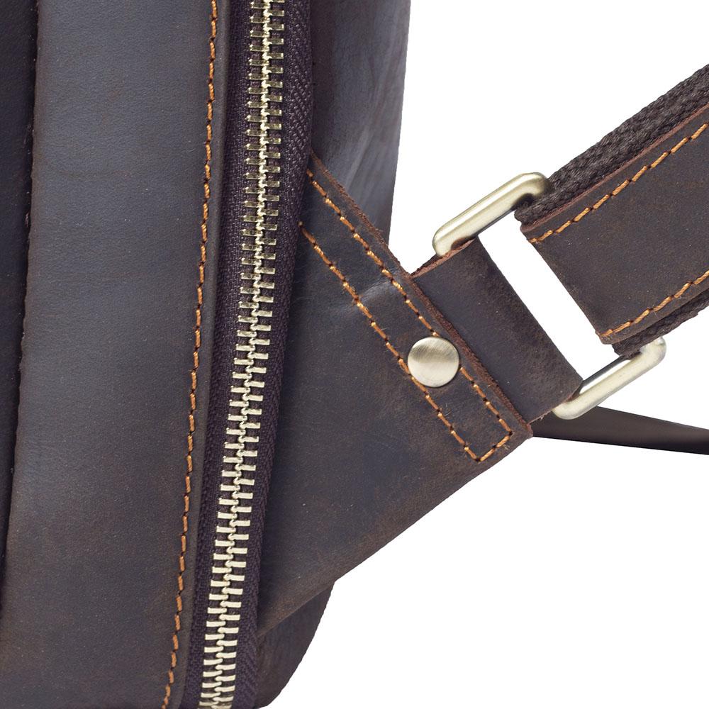 Leder Rucksack Braun 22L Cordavo – Minimalistischer Vintage Rucksack