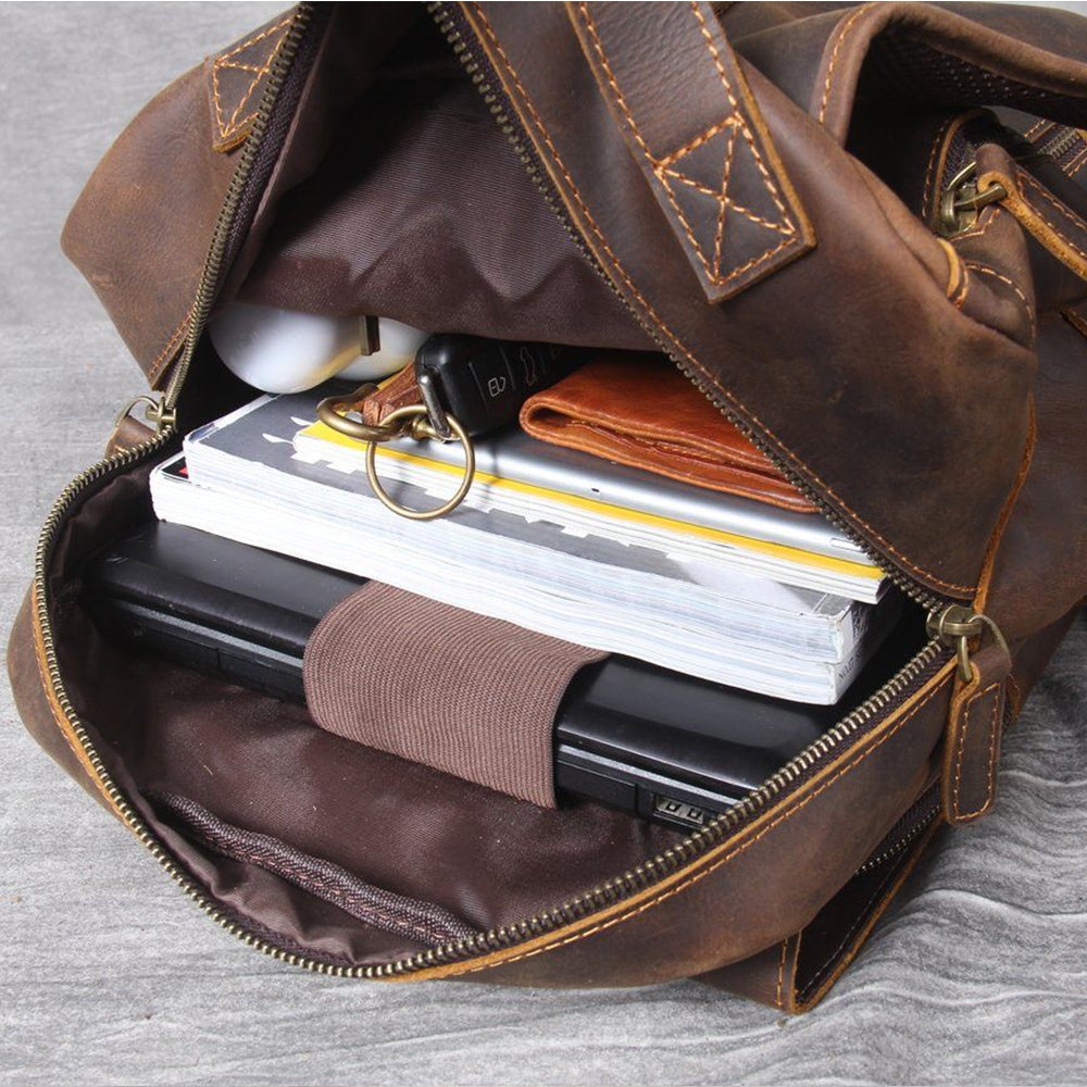 Leder Herren-Rucksack Moritz – Vintage-Rucksack in Hellbraun