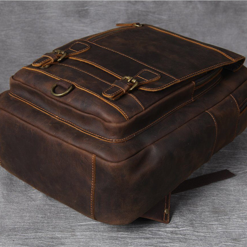 Leder Herren-Rucksack Moritz – Vintage-Rucksack in Hellbraun