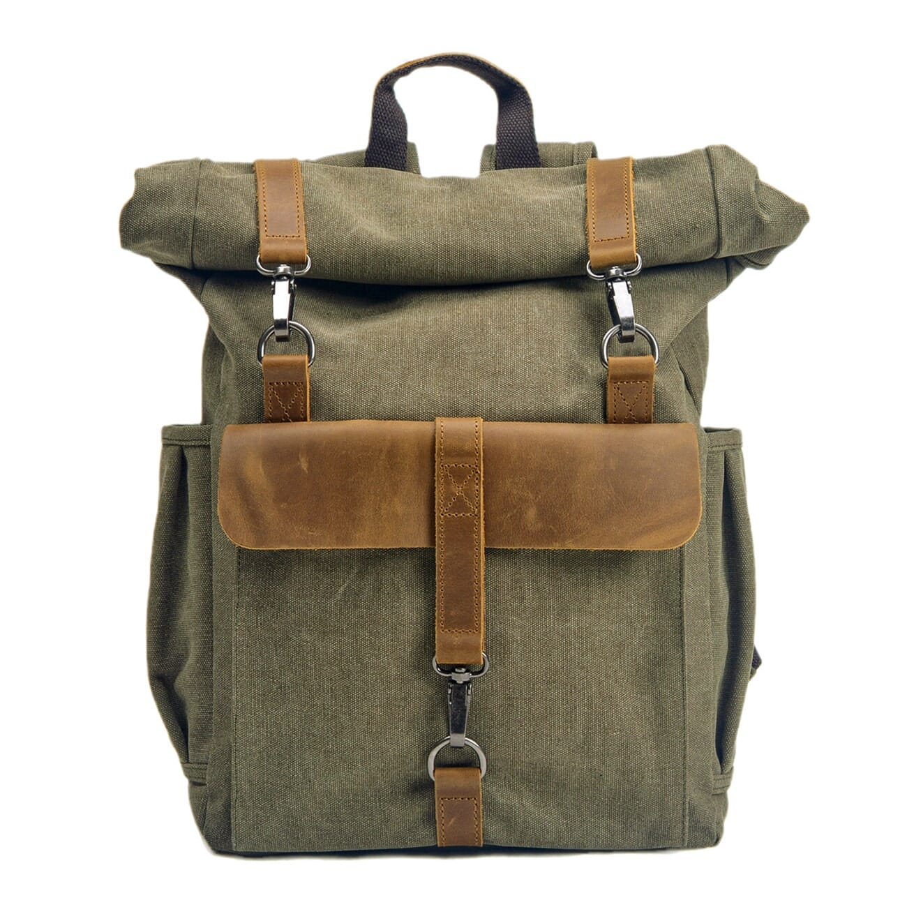 Canvas Tasche Vintage AMSTERDAM – Retro Rucksack mit Laptopfach