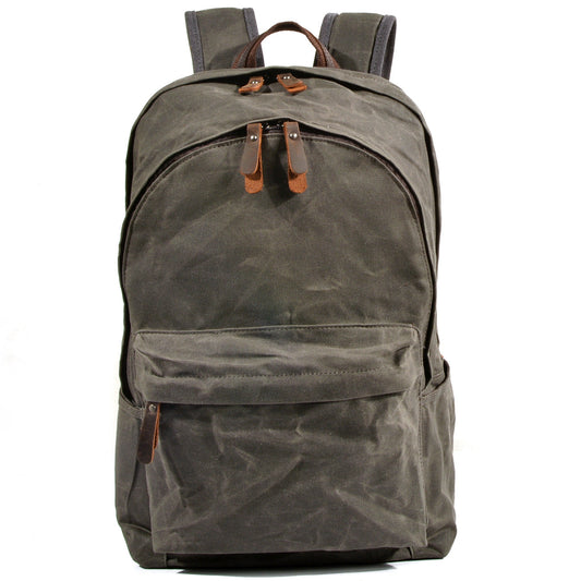 Buchtasche – Vintage Rucksack aus Canvas & Leder für Alltag & Reise
