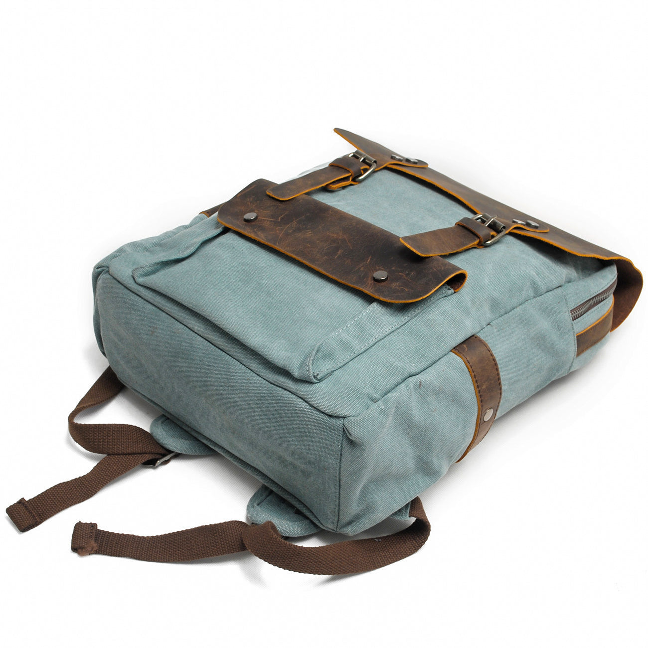 Canvas Tasche Norwegen – Vintage Rucksack für Laptop & Reisen
