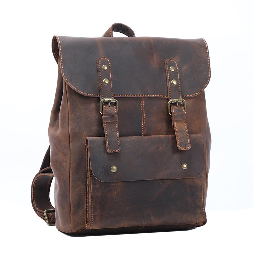 Vintage Leder Rucksack 10L Alvaro – Kompakt & Reisefreundlich