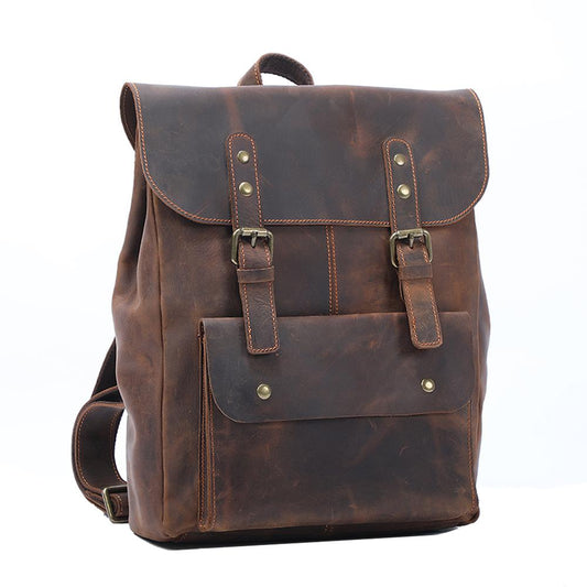 Vintage Leder Rucksack 10L Alvaro – Kompakt & Reisefreundlich