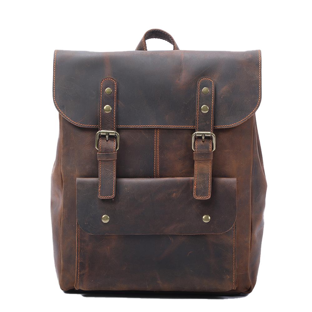 Vintage Leder Rucksack 10L Alvaro – Kompakt & Reisefreundlich