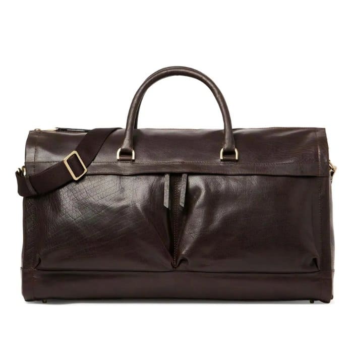 Leder Reisetasche 55cm – Groenland mit Anzugtasche & Kabinenformat 35L