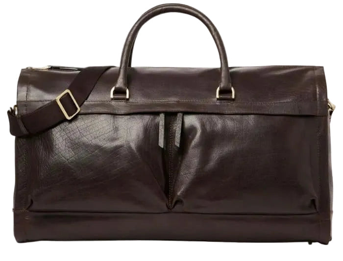 Leder Reisetasche 55cm – Groenland mit Anzugtasche & Kabinenformat 35L