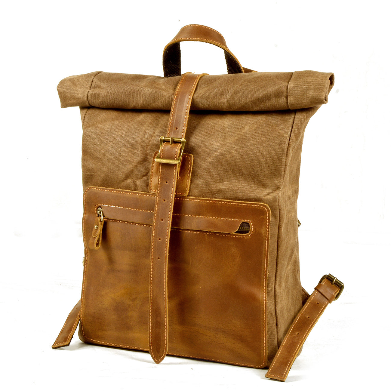 Waxed Canvas Rucksack 13L aus Canvas & Leder – Vintage Alltagsrucksack NORDMARK