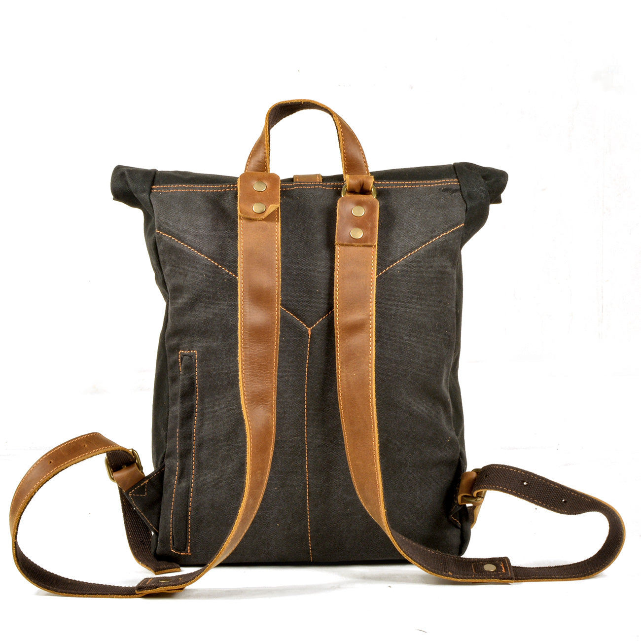 Waxed Canvas Rucksack 13L aus Canvas & Leder – Vintage Alltagsrucksack NORDMARK