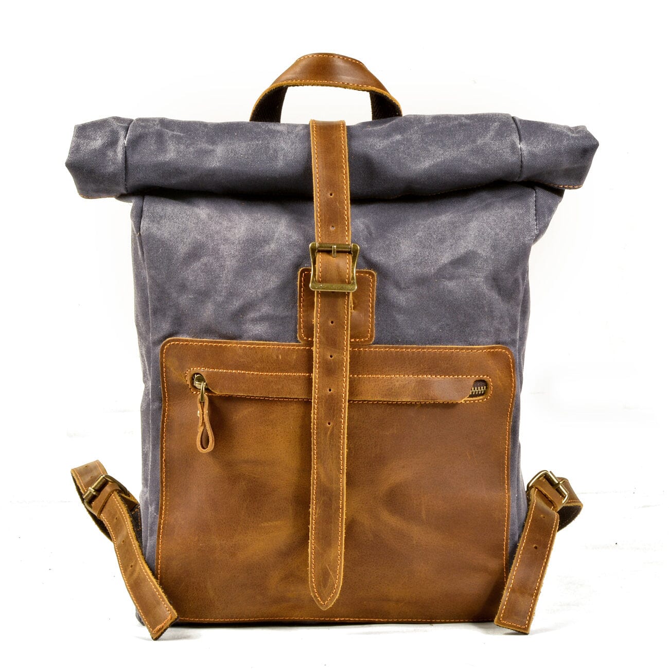 Waxed Canvas Rucksack 13L aus Canvas & Leder – Vintage Alltagsrucksack NORDMARK