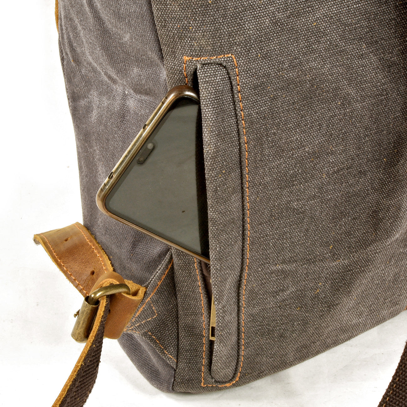Waxed Canvas Rucksack 13L aus Canvas & Leder – Vintage Alltagsrucksack NORDMARK