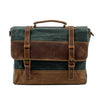 Canvas Tasche mit Lederriemen – Vintage Umhängetasche für Alltag & Reise 15L
