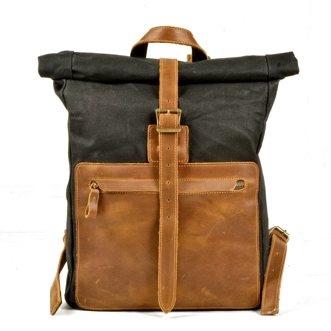 Waxed Canvas Rucksack 13L aus Canvas & Leder – Vintage Alltagsrucksack NORDMARK