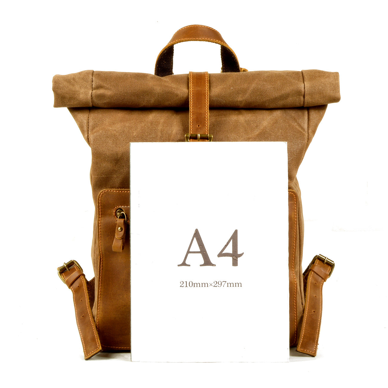 Waxed Canvas Rucksack 13L aus Canvas & Leder – Vintage Alltagsrucksack NORDMARK