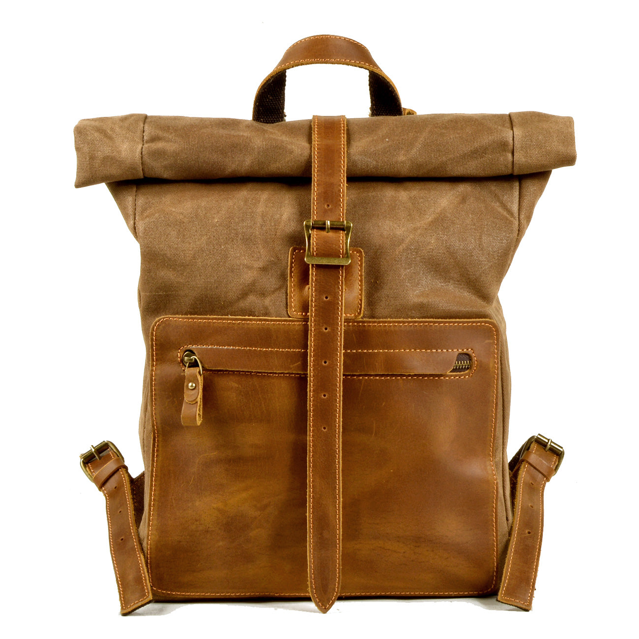 Waxed Canvas Rucksack 13L aus Canvas & Leder – Vintage Alltagsrucksack NORDMARK