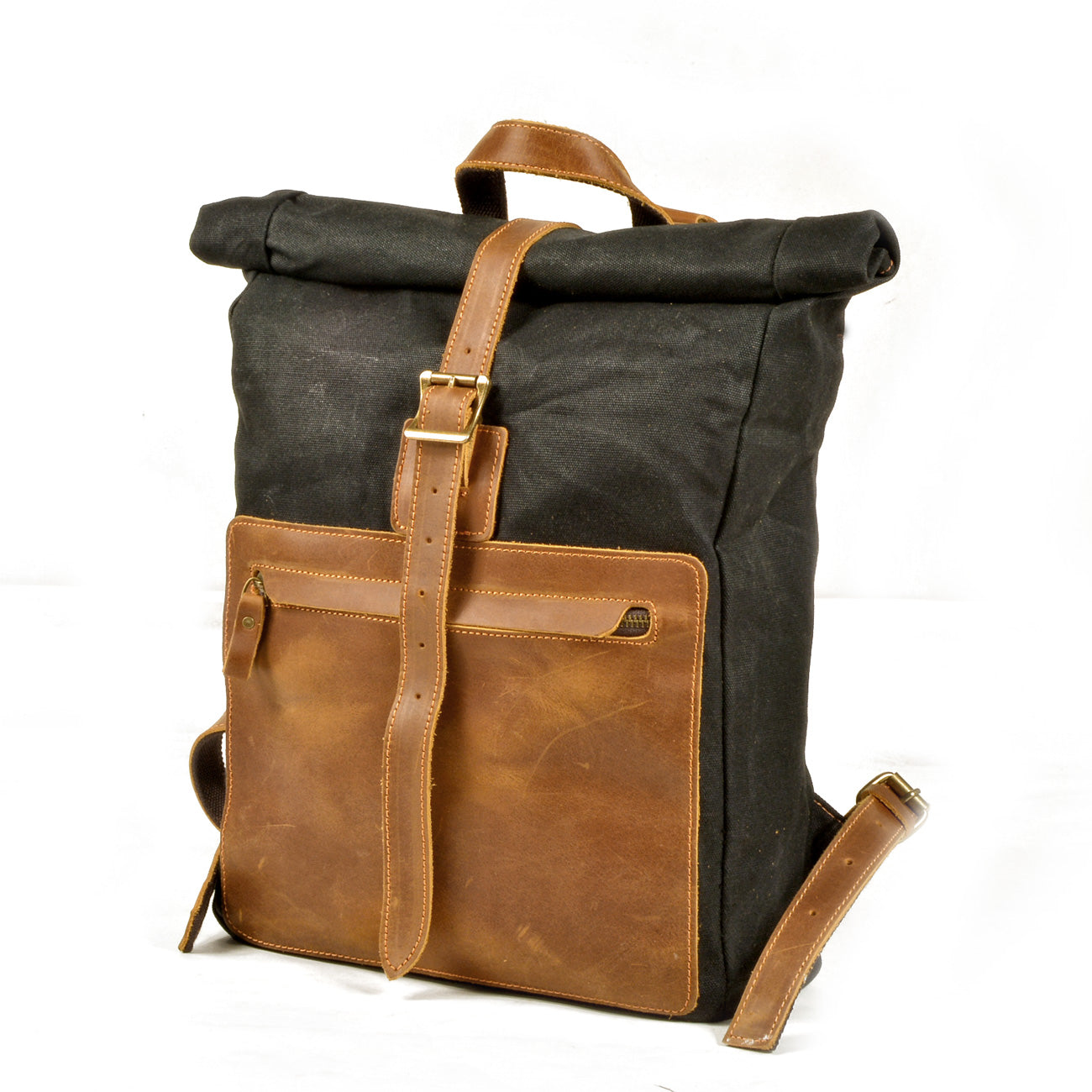 Waxed Canvas Rucksack 13L aus Canvas & Leder – Vintage Alltagsrucksack NORDMARK