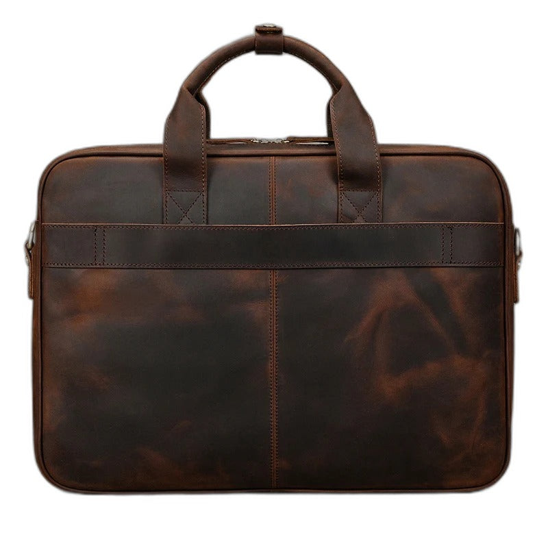 Aktentasche Leder Herren mit Laptopfach 15,6 Zoll 