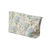 Kosmetiktasche Canvas – Blumenmuster blau