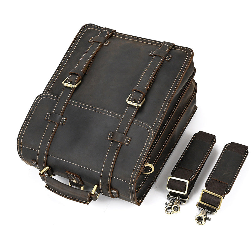Damen Leder Rucksack 20L Evoria – Vintage Rucksack aus Echtleder