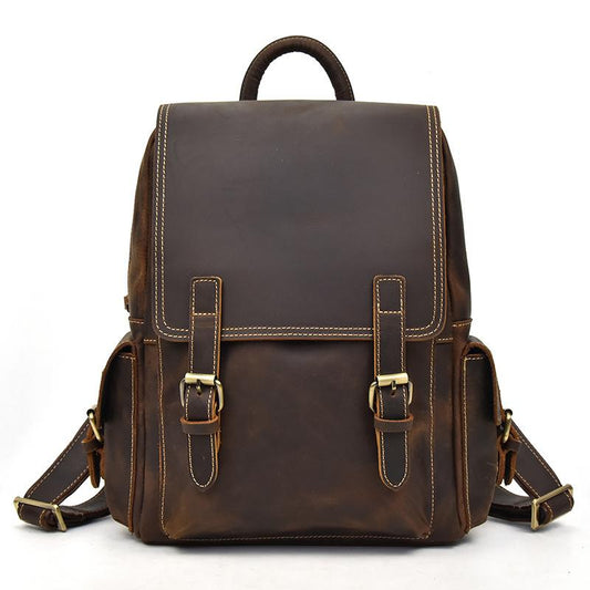 Damen Leder Rucksack 15L Uméra – Vintage Rucksack aus Echtleder