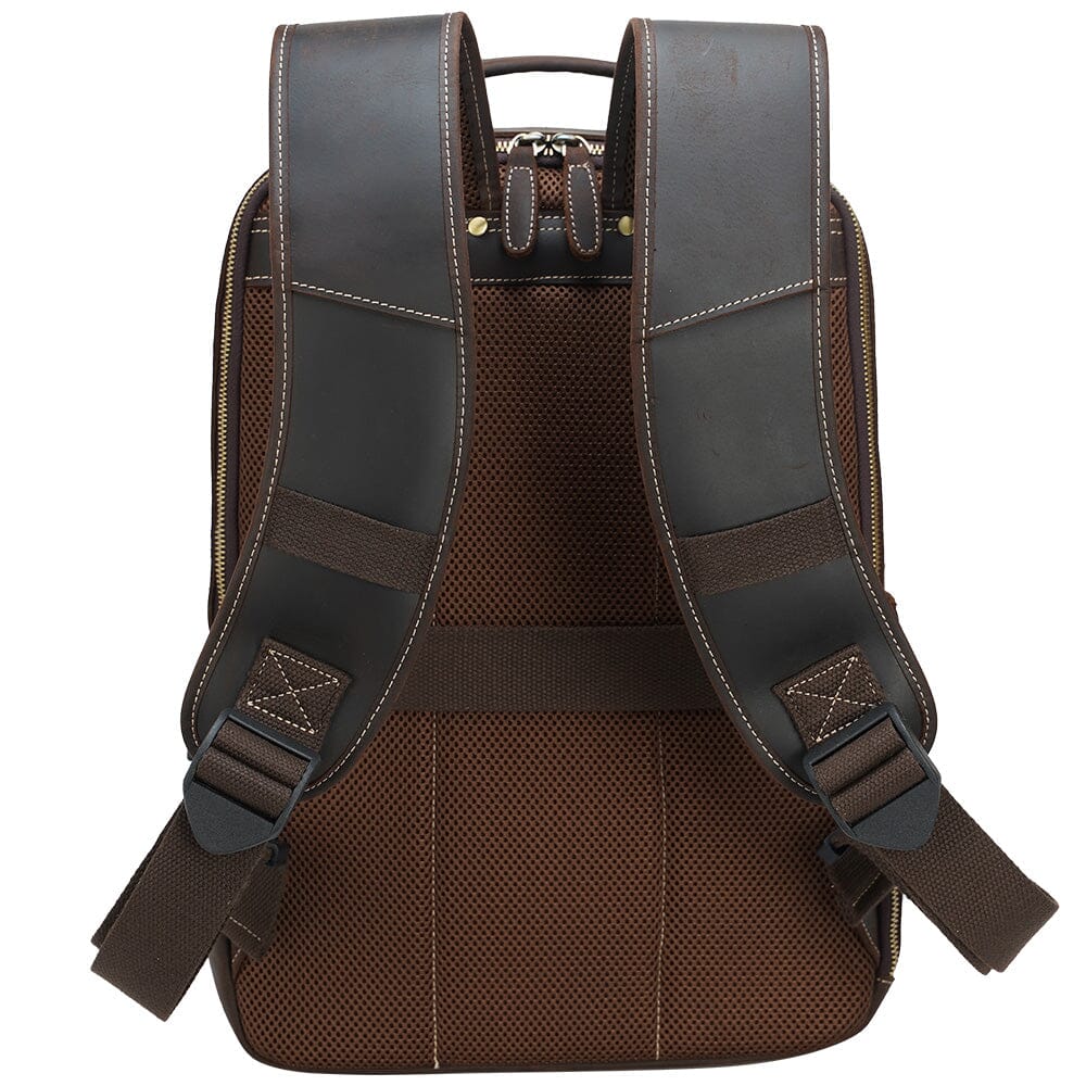 Crazy Horse Leder Rucksack 17L Montaro – Vintage Backpack aus Echtleder